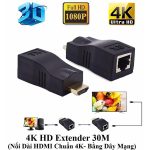 Bộ HDMI Extender 30Mét (by-cat5/cat6, không nguồn)