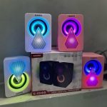 Loa máy tính E-1046 (Led RGB) - Màu hồng