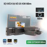 Bộ HDMI Extender 60Mét (by-cat5/cat6, có nguồn)