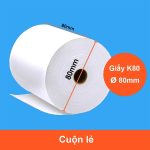 Giấy in bill K80x80mm Oji Nhật (Thùng 50 cuộn)