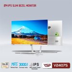 Màn hình VSP V2407S 24 inch (FHD/ IPS/ 75Hz) - Màu trắng