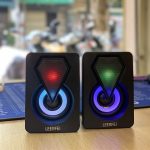 Loa máy tính E-1046 (Led RGB) - Màu đen