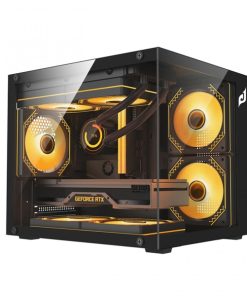 Case bể cá mini EDRA ECS1305 Black (m-ATX, No Fan, Max 7 Fan, Rad 240)