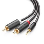 Cáp Audio 3.5mm to RCA (hoa sen) mạ vàng dài 10 mét Ugreen 10514