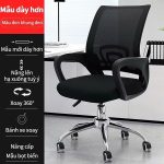 Ghế xoay văn phòng, thiết kế chống mỏi lưng. Xoay 360 độ