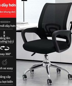 Ghế xoay văn phòng, thiết kế chống mỏi lưng. Xoay 360 độ