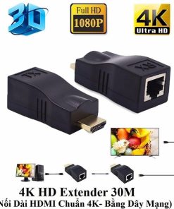 Bộ HDMI Extender 30Mét (by-cat5/cat6, không nguồn)