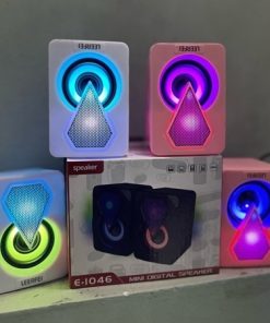 Loa máy tính E-1046 (Led RGB) - Màu hồng