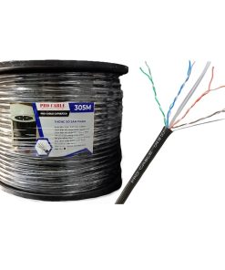 Cáp mạng ProCable CAT6 outdoor cường lực PR-C6E4531-CCA UTP 4PRS 23AWG PE SS ST 1.0mm (cuộn 305m)