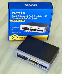 Switch PoE Netis 4 port + 2 uplink 65w ST106PDI-2-65