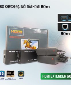 Bộ HDMI Extender 60Mét (by-cat5/cat6, có nguồn)