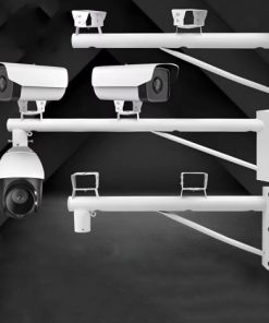 Cánh tay camera sắt dài 1,5 mét (mạ kẽm, sơn trắng)