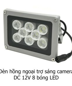 Đèn hồng ngoại trợ sáng camera DC 12V 8 bóng LED