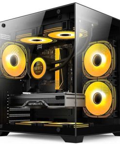 Case bể cá mini eMaster ECG981B Plus Black (m-ATX, no fan, max 7 fan, Rad 240)