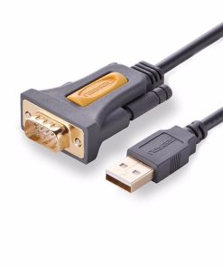 Cáp chuyển đổi USB to COM RS232 1M Ugreen 20210 (Chip PL2303GT hỗ trợ Windows 11)