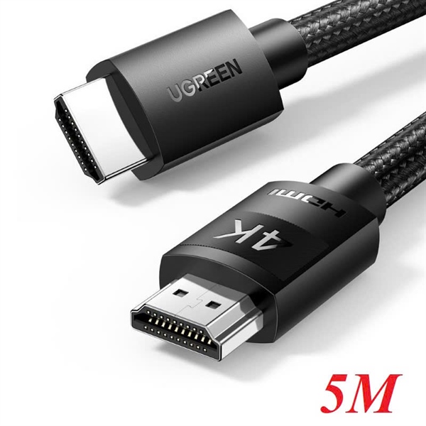Cáp HDMI Ugreen 40103 dài 5 mét hỗ trợ 4K@60Hz HD119