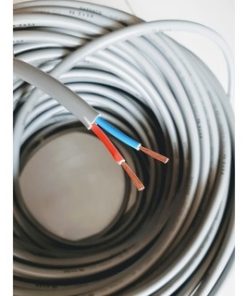 Dây điện đôi VSC 2x1.5mm 2 vỏ đặc ruột tròn xám