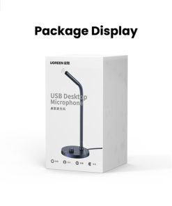 Micro thu âm Livestream để bàn cổng USB & Audio 3.5mm Ugreen 90416 CM564