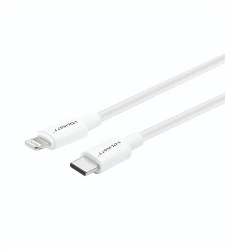 Cáp sạc nhanh iPhone TypeC to Lightning 1m 27W Volwatt GE-025-CL