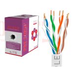 Cáp mạng ProCable CAT5e UTP (cáp đồng nguyên chất 4 đôi 24AWG, vỏ PVC màu trắng)