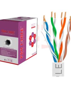Cáp mạng ProCable CAT5e UTP (cáp đồng nguyên chất 4 đôi 24AWG, vỏ PVC màu trắng)