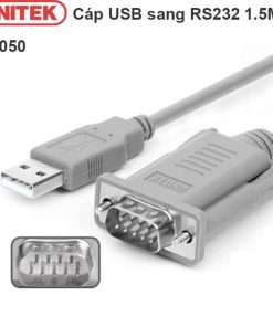 Cáp chuyển đổi USB to COM RS232 Unitek 1.5m