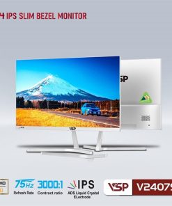 Màn hình VSP V2407S 24 inch (FHD/ IPS/ 75Hz) - Màu trắng