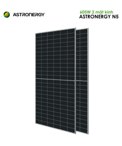 Tấm pin năng lượng mặt trời Astronergy N5 605W N-Type 2 mặt kính